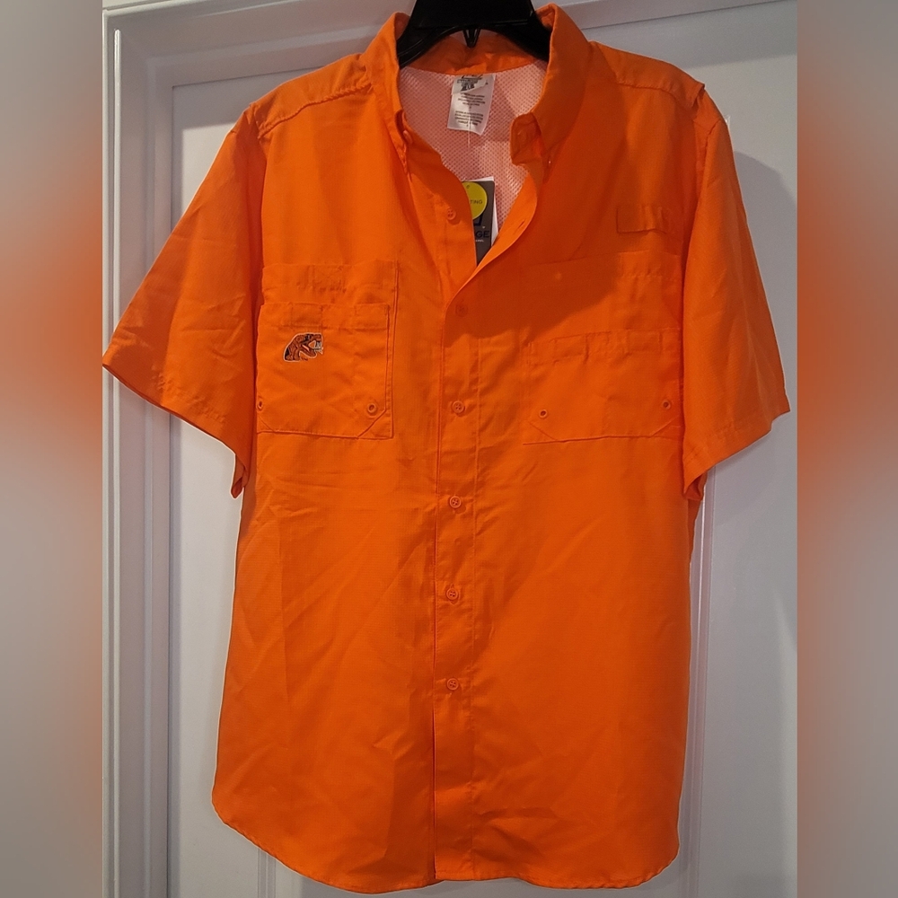Fishing Shirt ProEdge Knight Apparel Florida A&M Casual Button Down Large NWT